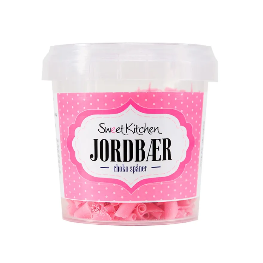 Jordbær Chokolade Spåner 35g. – Sweetkitchen